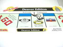 Monopoly Real Estate Trading Game Denver Edition 1996 - £11.67 GBP