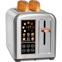 SEEDEEM Toaster 2 Slice, Touch Control Stainless Toaster LCD Display, 50... - $61.99