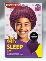 RED BY KISS KIDS SATIN SLEEP CAP#  HJ02 PURPLE PREVENT HAIR BREAKAGE - $1.99