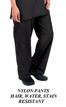 Black Groomer Stylist Barber Pants Trouser Hair,Water,Soil,Stain Resistant Nylon - £31.96 GBP