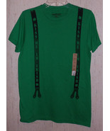 NWT MENS &quot;KISS ME I&#39;M IRISH&quot; GREEN NOVELTY T-SHIRT   SIZE S - €16,19 EUR