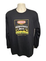 2010 NYRR Emerald Nuts MidNight Run Central Park NYC Adult Large Black TShirt - £14.33 GBP