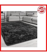 Cozy Black Shaggy Rug 2&#39;11&quot; x 1&#39;11&quot; – Ideal Indoor Carpet for Comfort &amp; ... - $412.20 MXN