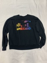 Vintage Jerzees Made In USA Black LIFEGUARD Helicopter Sweatshirt Size 2X - £9.95 GBP