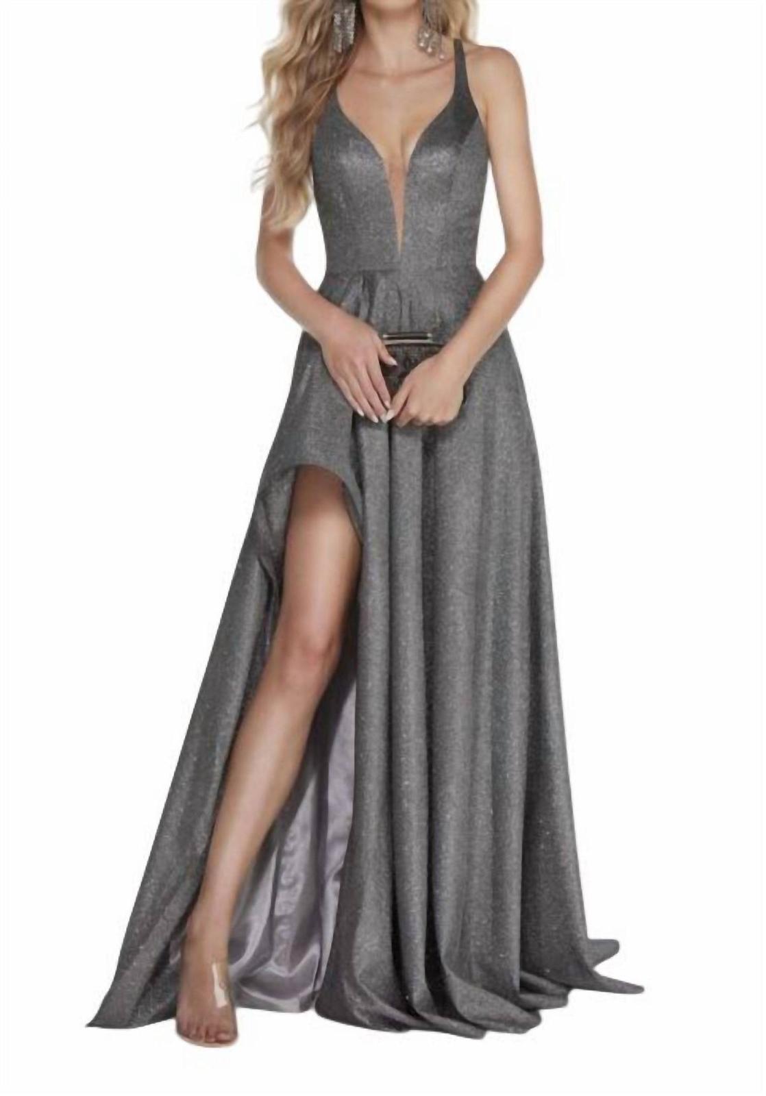 Alyce Paris Metallic Sparkle A-Line Prom Dress Size 10 - $152.46