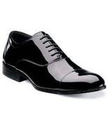 Stacy Adams Mens Tuxedo Shoes Gala Black Patent Leather lace up 24998-004 - $127.32 CAD