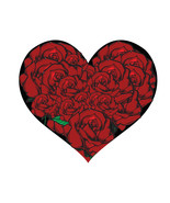 Heart RED Roses Download Vector Cut File, bmp,png, jpg Cricut, Valentine... - $2.70 CAD