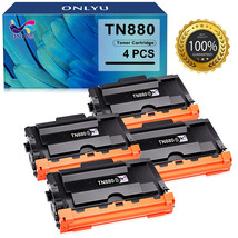 4Pk Tn880 Tn-880 Black Toner Cartridge For Brother Hl-L6200Dw L6200Dwt L6250Dw - $96.99