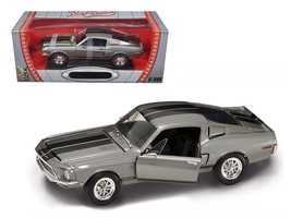 1968 Shelby GT 500KR Silver 1/18 Diecast Model Car by Road Signature - $71.14