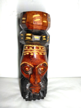 Wooden Jamaican/ Tribal Handmade Carved Head Tiki/Totem - Fast Ship! - £15.30 GBP