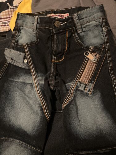 Manglar Shorts Size 28 Kids Blue Zipper - $4.99