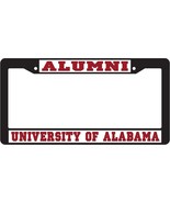 Alabama Crimson Tide Metal License Plate Frame Black Finish - $25.45 CAD