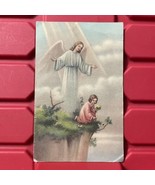 Jesus And Child On Cliff Moeschke Lithograph 3.5 x 5.5 Pre Owned Vintage... - €19,53 EUR