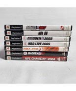 Lot Of 7 PS2 Game Bundle Sports Gameday Madden NBA MLB 2K Live - £14.74 GBP