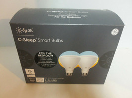 NEW - GE C-Sleep Smart Bulbs BR30 Bluetooth Smart Dimmable LED Light Bulb 2Pack - $39.55