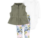 Carter&#39;s Child of Mine Baby Girl Vest Outfit Set, 3-Piece, Size 24 Months - $22.76