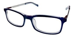 Lucky Brand Mens Ophthalmic Eyeglass Rectangle Blue  Plastic D800  46mm - £35.96 GBP