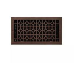 New Oil Rubbed Bronze 6&quot; x 12&quot; Appert Steel Wall Register by Signature Hardware - £23.66 GBP