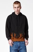 MEN&#39;S GUYS ON THE BYAS BLACK BLEACHED PULLOVER HOODIE NEW $59 - $46.99