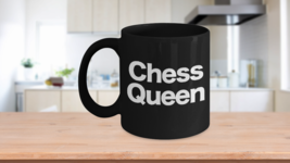 Chess Queen Mug Black Coffee Cup Funny Gift for Gamer, Grandmaster, Player,  - £17.12 GBP+