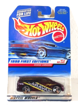 1998 Hot Wheels #633 First Editions 4/40 DODGE CARAVAN Dark Red w/RZR Sp Variant - £6.30 GBP