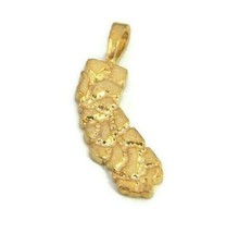 14K Yellow Gold California Shape Nugget Charm Pendant - £162.83 GBP