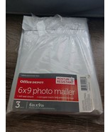 Office Depot 6x9 Photo Mailer Envelopes 3ct.~Moisture Resistant - $183.97 MXN