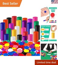 1200 Durable Plastic Bingo Counters - Engage in Colorful Math Adventures - $40.50