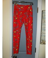LuLaRoe Tulip Print Red Leggings Size OS Women's EUC - €23,22 EUR LuLaRoe Tulip Print Red Leggings Size OS Women's EUC - €23,22 EUR