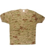 Men Digital Camouflage T Shirt Tactical Desert Green &amp; Tan Sz S,M,L,XL New - £15.62 GBP