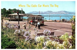 Dove Il Cavo Auto Meets Il Bay San Francisco Ca Cartolina - £21.77 GBP