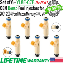 OEM Denso 6 Units Flow Matched Fuel Injectors for 2001-2003 Ford Escape 3.0L V6 - $84.64