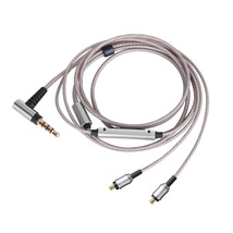 Silver Plated Audio Cable With mic For Audio-technica ATH-CKR100 CKR90 CKS1100 - £20.56 GBP