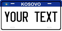 Kosovo Blue License Plate Personalized Car Auto Bike Motorcycle Tag - £8.75 GBP+