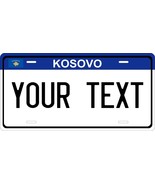 Kosovo Blue License Plate Personalized Car Auto Bike Motorcycle Tag - $15.03 CAD+