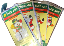 Set of Four(4) Do It Yourself Yard Art Pattern Packs Penguin, Snowman, T... - £19.10 GBP