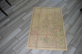 Vintage Foldout Map by L Bergelin, Belique Hollande, 40 by 33”, rare - £39.96 GBP