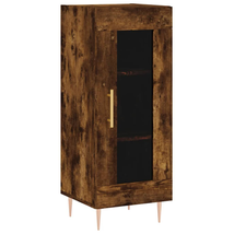 Modern Wooden Narrow Small 1 Door Sideboard Storage Cabinet Unit Glazed ... - £53.41 GBP+
