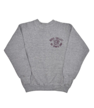 Vintage 80s Sweatshirt Womens S Raglan Crewneck Bates College Made in USA - £21.96 GBP