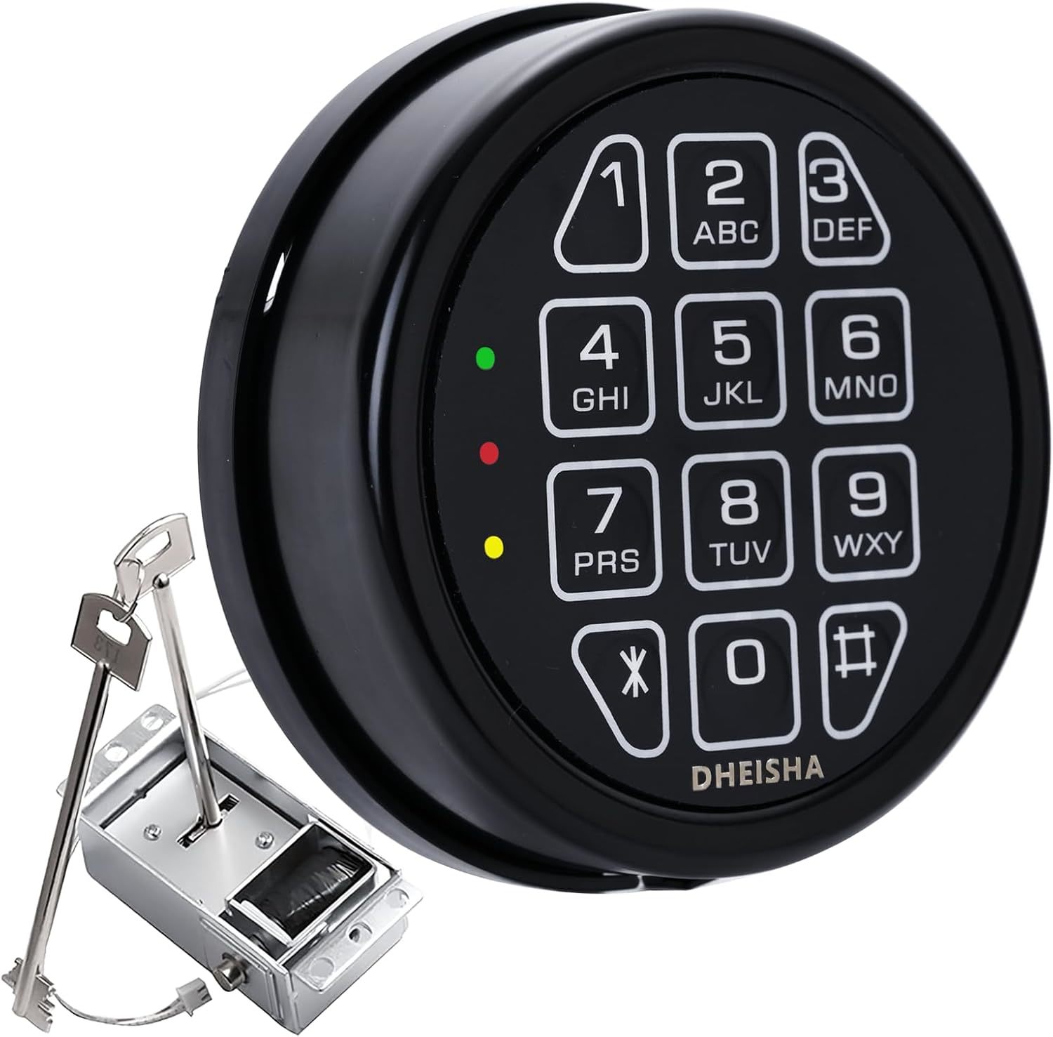 Gun Safe Replacement Lock With 2 Backup Keys Black Safe Keypad Lock - $73.99