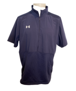 Under Armour Navy Short Sleeve 1/2 Zip Pullover Size XL - $39.08 CAD