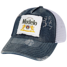 Modelo Especial Logo Patch Distressed Adjustable Trucker Hat Multi-Color - £27.96 GBP