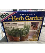 CHIA Herb Garden Terra Cotta Joseph Enterprises 1995 Vintage Open Box - $14.84