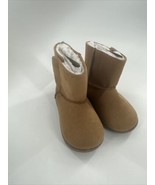 Wonder Nation Sherpa Boots Totter SIZE 5 Tan Cozy Faux Fur Shearling - $16.68 CAD