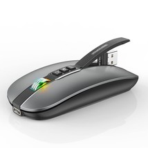 Bluetooth Mouse For Laptop,Slim &amp; Silent Wireless Travel Mice Usb C Rechargeable - £27.24 GBP