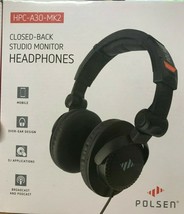 Polsen - HPC-A30-MK2 - Closed-Back Studio Monitor Headphones - Black - £39.30 GBP