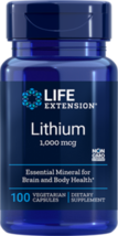 MAKE OFFER! 2 Pack Life Extension Lithium 1000 mcg 100 vegetarian caps - £19.11 GBP