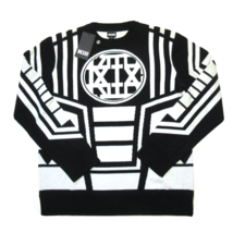 NWT KTZ Kokon To Zai AW15 Knitted Ski Jumper in Black White Wool Sweater XS - £72.98 GBP