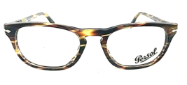New Persol 3121-V 938  50mm Oval Havana Rx Eyeglasses Frame Hand Made in Italy  - £134.30 GBP