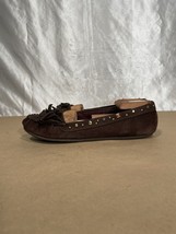 Vintage Y2K LEI Brown Suede Leather Moccasins Moc Toe Loafer Sz 10  - $30.00